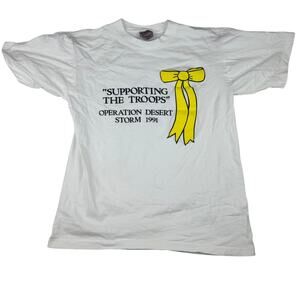 Vintage Oneita Power-T Operation Desert Storm 1991 Tee L